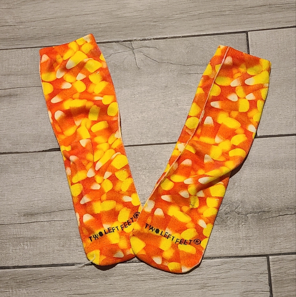 🦔 Candy corn Halloween socks🎀
